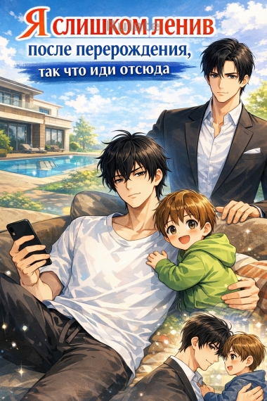 Я слишком ленив после возрождения, так что иди отсюда![✔️] - обложка ранобэ читать онлайн