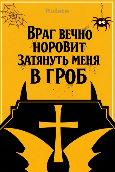 Враг вечно норовит затянуть меня в гроб - обложка ранобэ читать онлайн