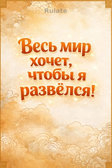 Весь мир хочет, чтобы я развелся [❤️] ✅ - обложка ранобэ читать онлайн