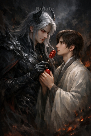 Владыка демонов дал мне конфету - обложка ранобэ читать онлайн