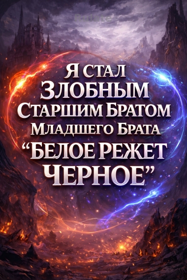 Я Cтал Злобным Старшим Братом Младшего Брата ''Белое Режет Черное'' - обложка ранобэ читать онлайн