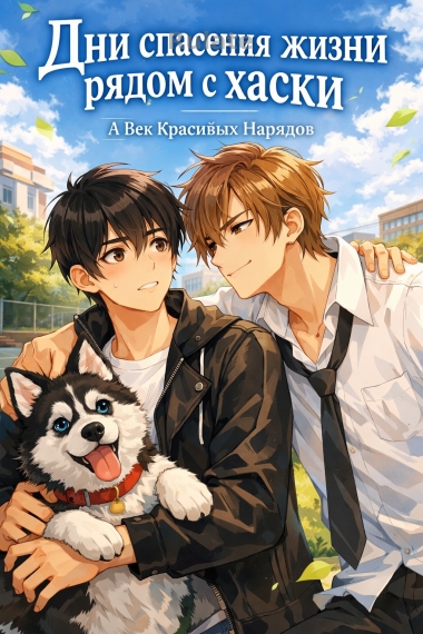 Дни спасения жизни рядом с хаски - обложка ранобэ читать онлайн