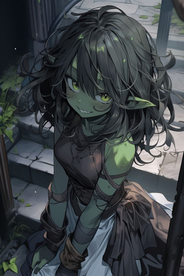 Гоблин-Девочка тоже хочет выжить! - обложка ранобэ читать онлайн