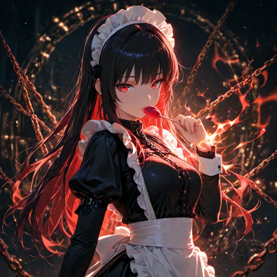 Я буду твоей горничной до конца - обложка ранобэ читать онлайн