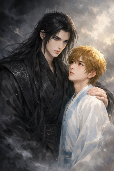 Владыка Демонов и его милый лунный старец - обложка ранобэ читать онлайн