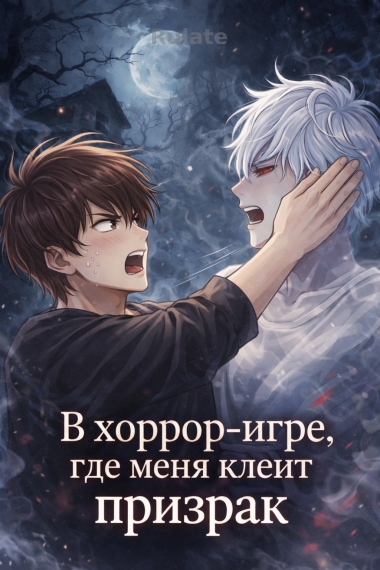 В хоррор-игре, где меня клеит призрак - обложка ранобэ читать онлайн