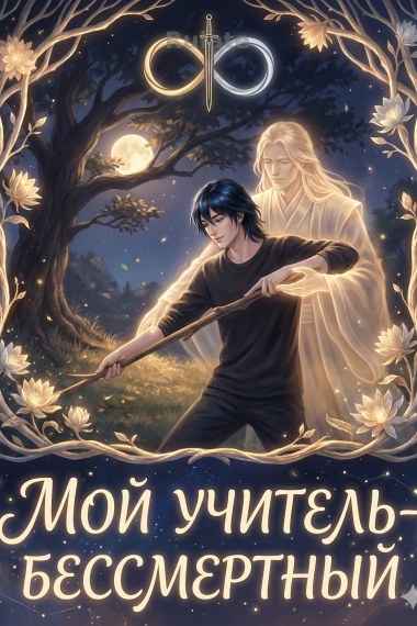 Мой учитель-бессмертный - обложка ранобэ читать онлайн