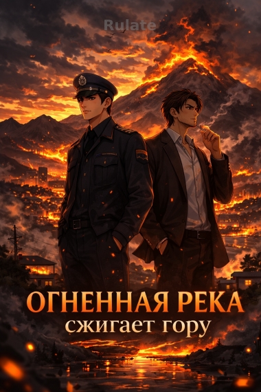 Огненная река сжигает гору - обложка ранобэ читать онлайн