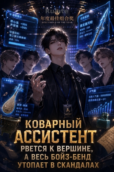 Коварный ассистент рвется к вершине, а весь бойз-бенд утопает в скандалах - обкладинка ранобе читати онлайн