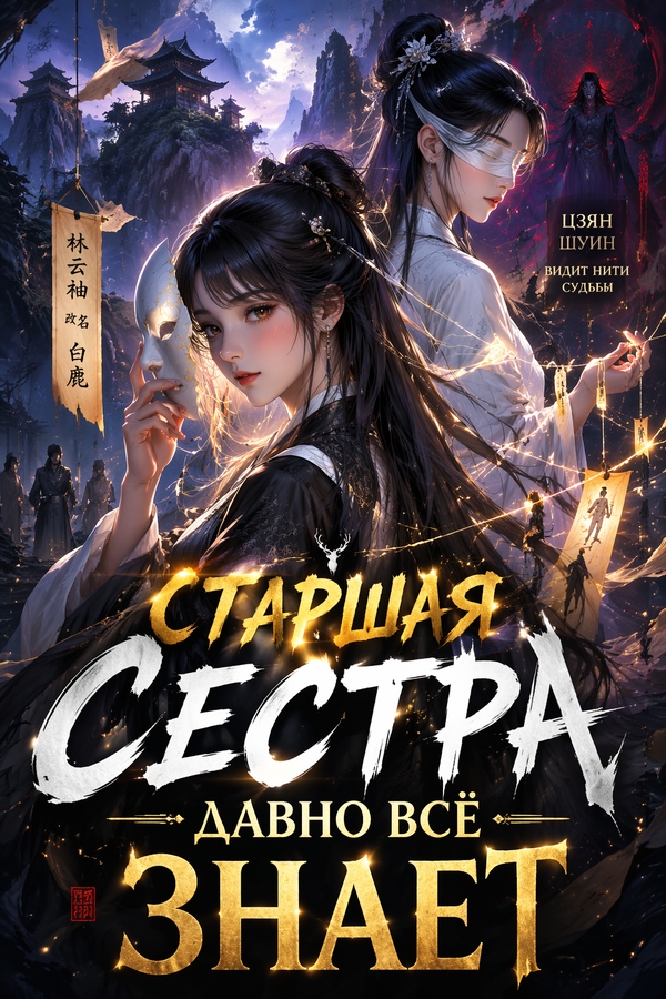 Старшая сестра давно всё знает - обложка ранобэ читать онлайн