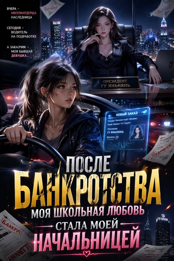 После банкротства моя школьная любовь стала моей начальницей - обложка ранобэ читать онлайн