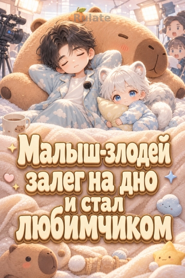 Малыш-злодей залег на дно и стал любимчиком - обкладинка ранобе читати онлайн