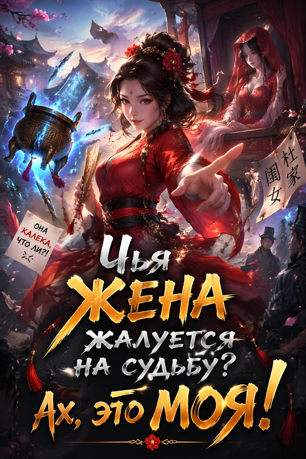 Чья жена жалуется на судьбу? Ах, это моя! - обкладинка ранобе читати онлайн