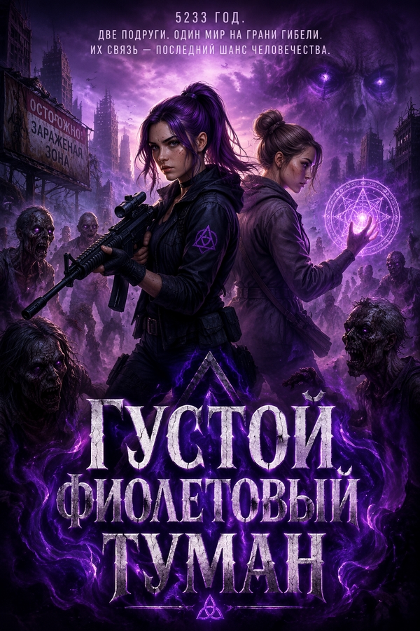 Густой фиолетовый туман - обложка ранобэ читать онлайн