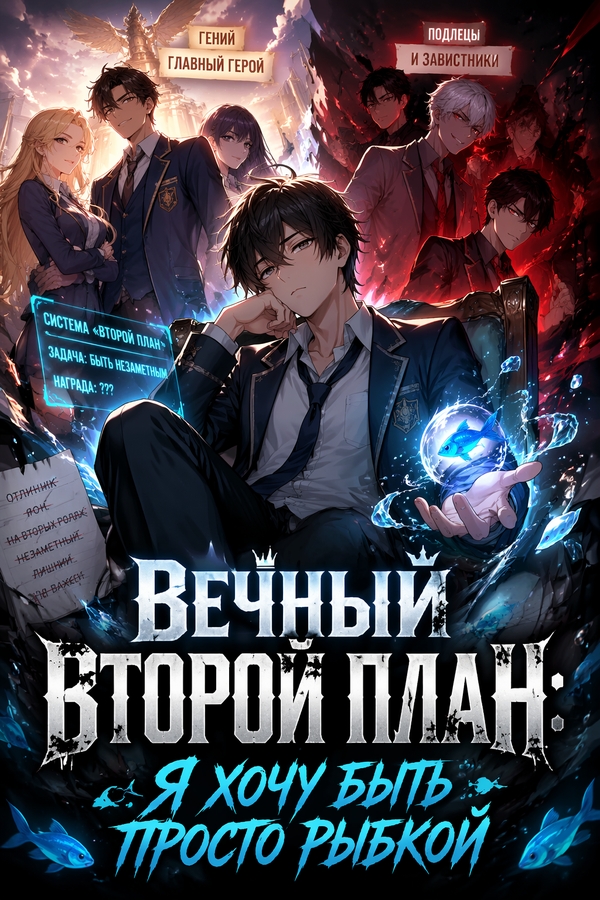 Вечный второй план: Я хочу быть просто рыбкой - обложка ранобэ читать онлайн