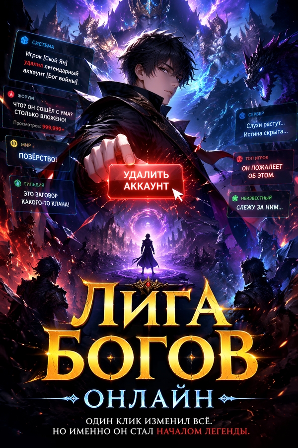 Лига Богов Онлайн - обложка ранобэ читать онлайн