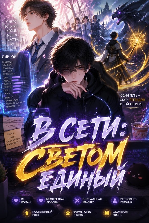 В Сети: Светом Единый - обкладинка ранобе читати онлайн