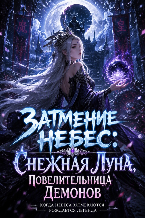 Затмение Небес: Снежная Луна, Повелительница Демонов - обложка ранобэ читать онлайн