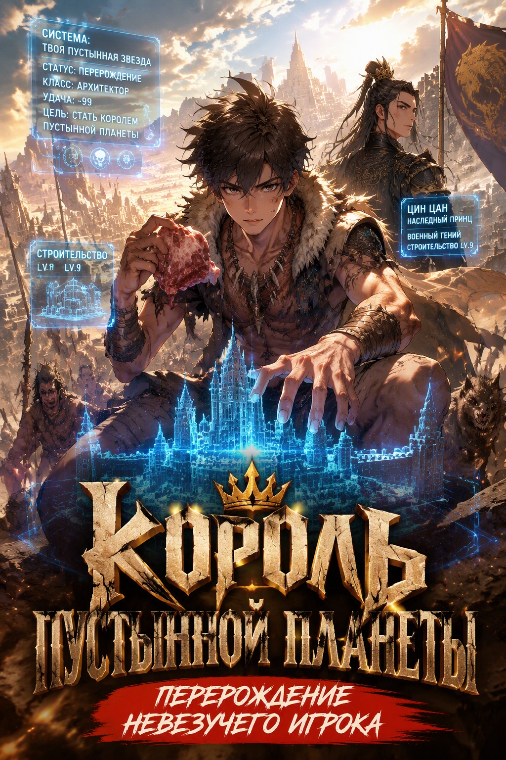 Король пустынной планеты: Перерождение невезучего игрока - обкладинка ранобе читати онлайн