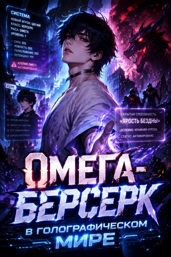 Омега-берсерк в голографическом мире - обложка ранобэ читать онлайн