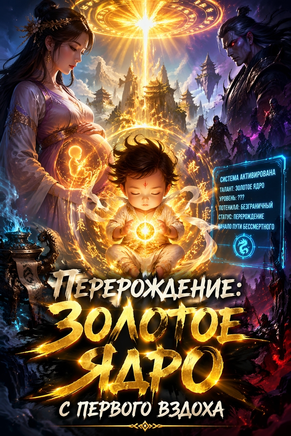 Перерождение: Золотое Ядро с первого вздоха - обкладинка ранобе читати онлайн