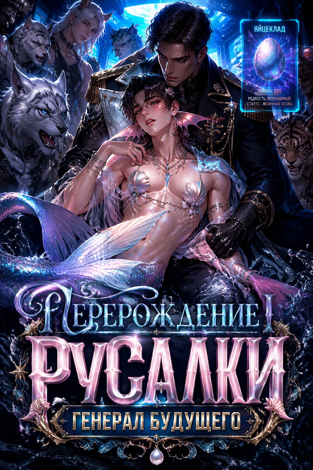 Перерождение русалки: Генерал будущего - обложка ранобэ читать онлайн
