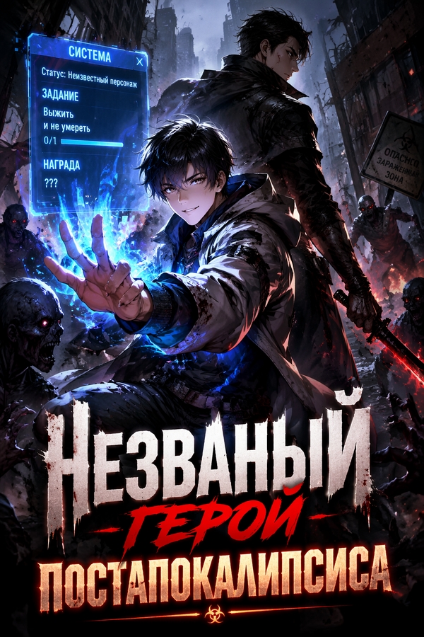 Незваный герой постапокалипсиса - обкладинка ранобе читати онлайн