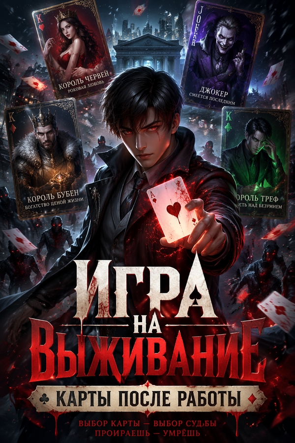 Игра на выживание: карты после работы - обкладинка ранобе читати онлайн