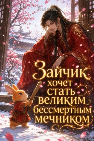 Зайчик хочет стать великим бессмертным мечником - обкладинка ранобе читати онлайн