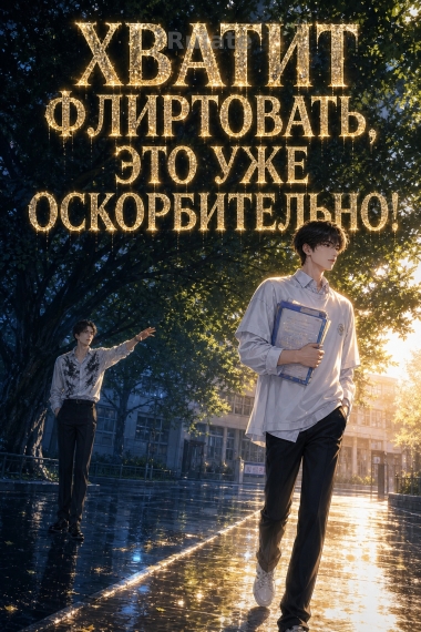 Хватит флиртовать, это уже оскорбительно! - обложка ранобэ читать онлайн