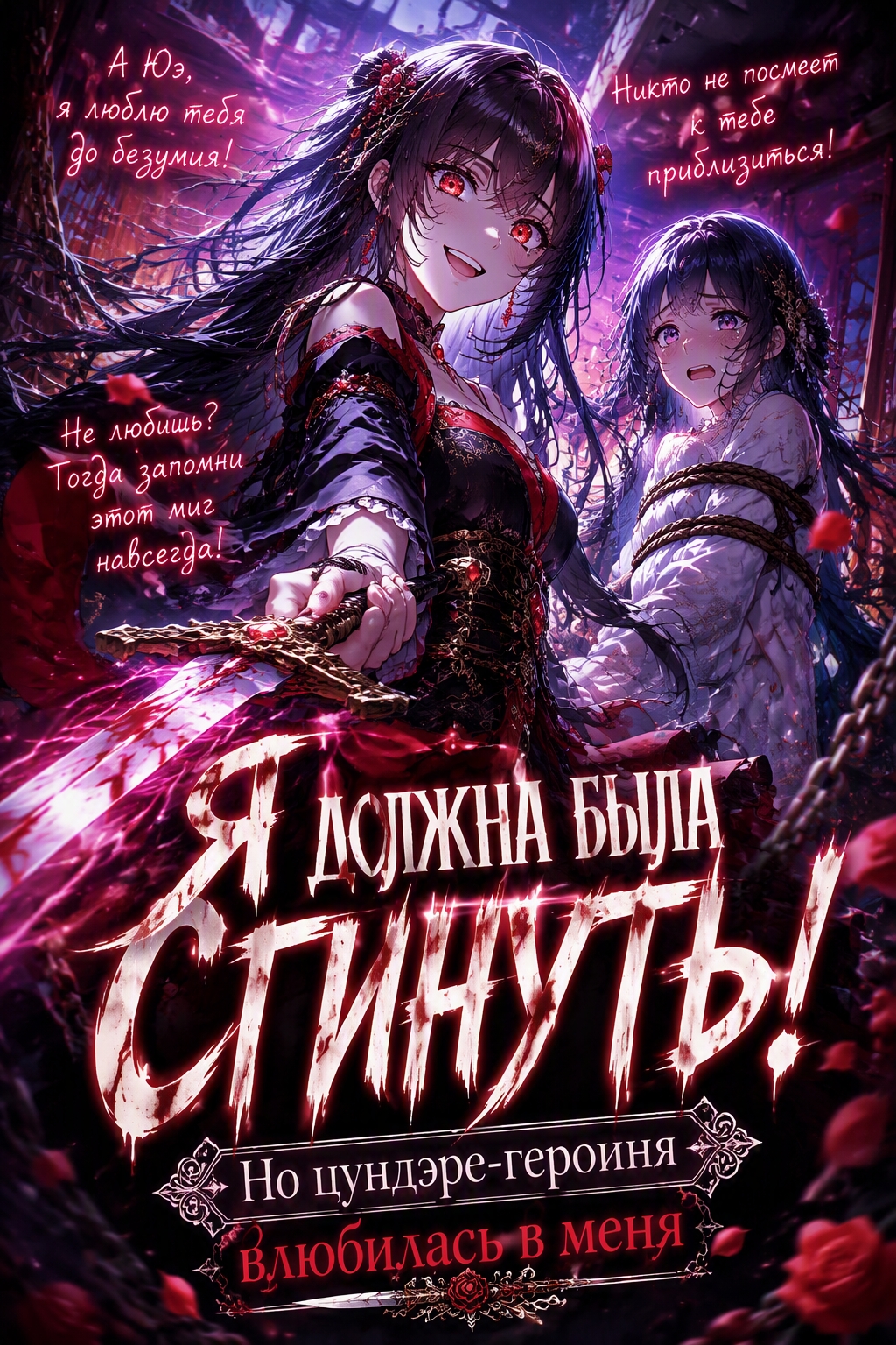 Я должна была сгинуть! Но цундэре-героиня влюбилась в меня - обложка ранобэ читать онлайн