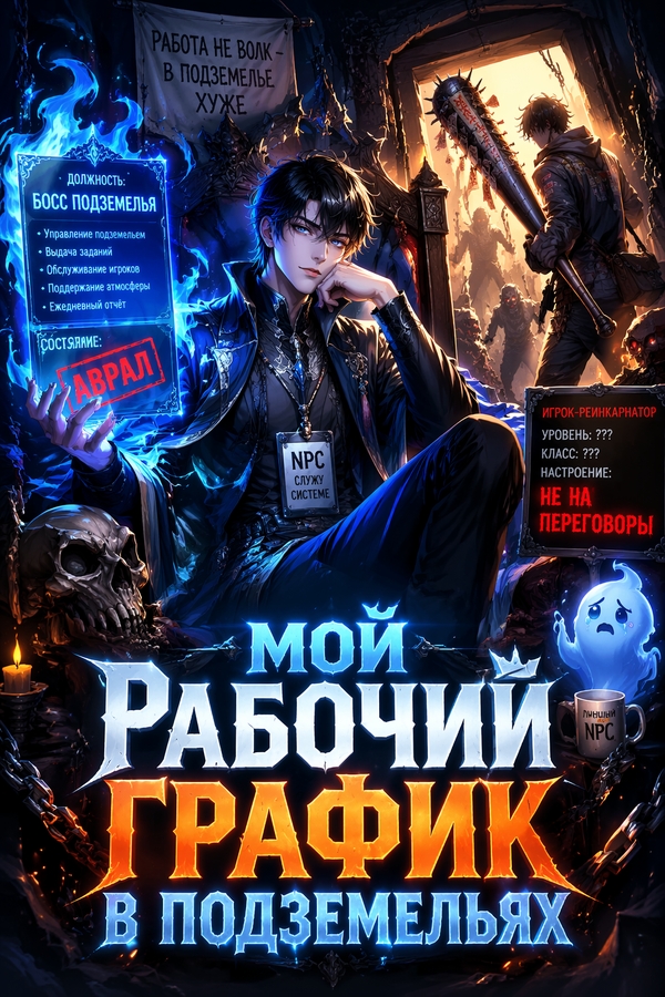 Мой рабочий график в подземельях - обложка ранобэ читать онлайн