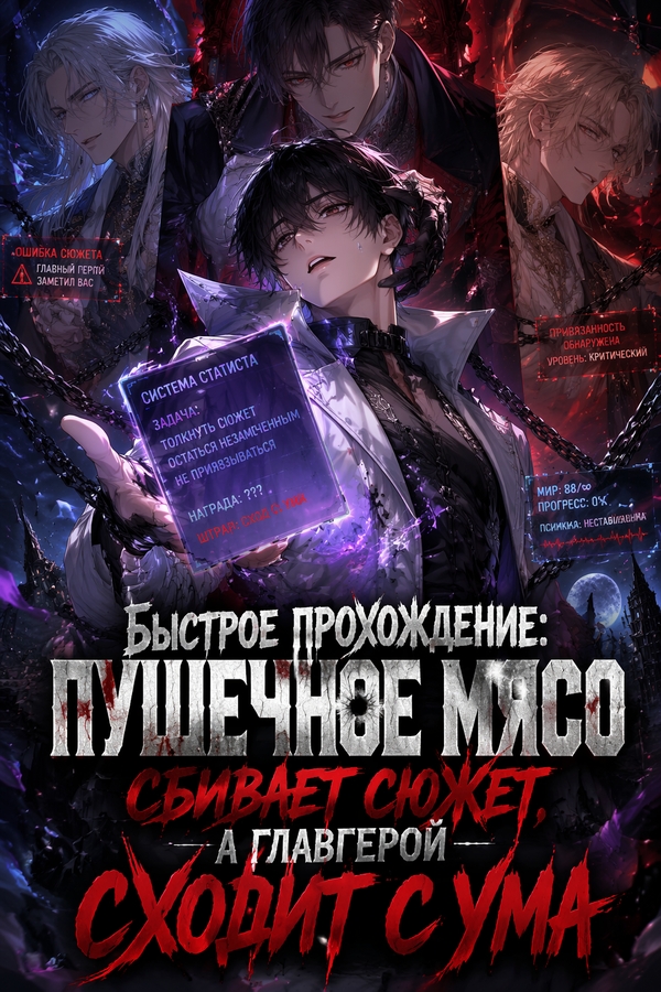 Быстрое прохождение: Пушечное мясо сбивает сюжет, а главгерой сходит с ума - обложка ранобэ читать онлайн