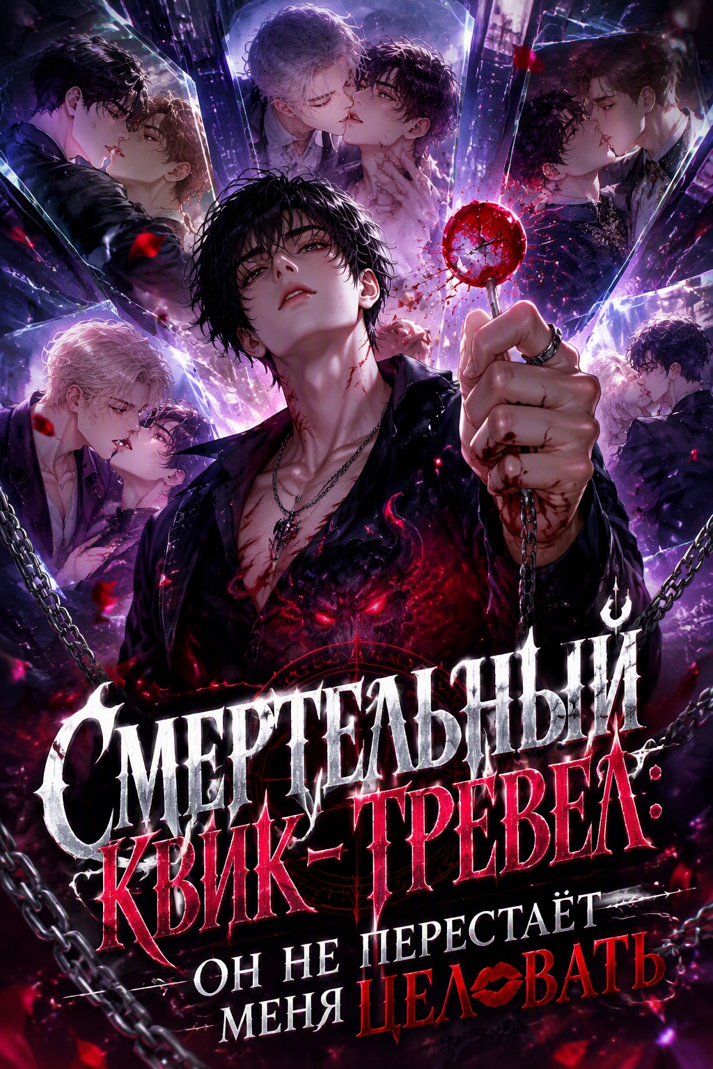 Смертельный квик-тревел: Он не перестаёт меня целовать - обложка ранобэ читать онлайн