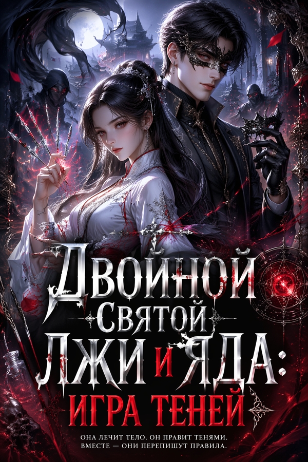 Двойной святой лжи и яда: Игра теней - обложка ранобэ читать онлайн