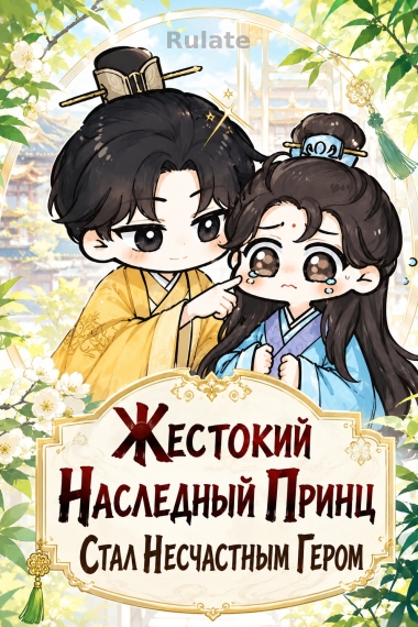 Жестокий Наследный Принц Стал Несчастным Гером - обкладинка ранобе читати онлайн