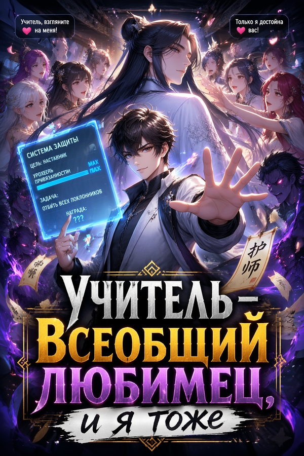 Учитель — всеобщий любимец, и я тоже - обложка ранобэ читать онлайн