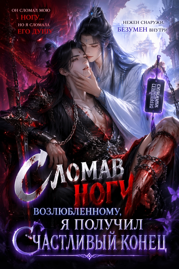 Сломав ногу возлюбленному, я получил счастливый конец - обложка ранобэ читать онлайн