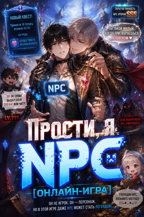 Прости, я NPC [Онлайн-игра] - обложка ранобэ читать онлайн