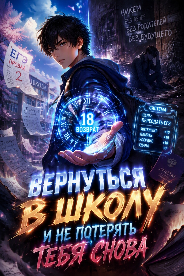 Вернуться в школу и не потерять тебя снова - обкладинка ранобе читати онлайн