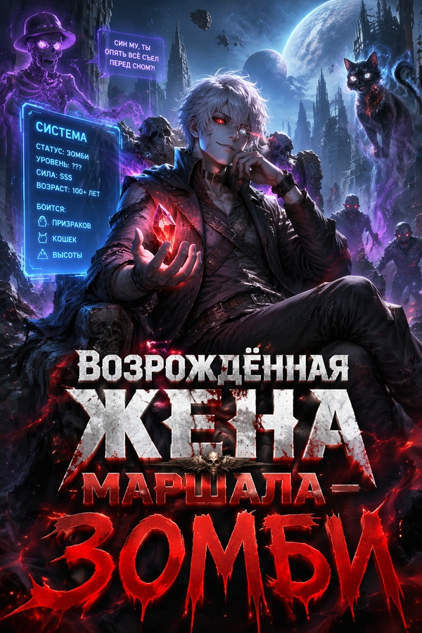 Возрождённая жена маршала — зомби - обкладинка ранобе читати онлайн