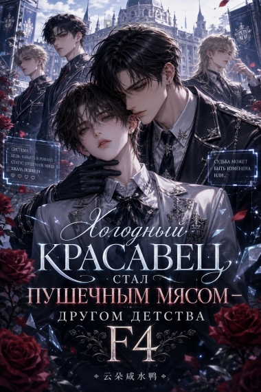 Холодный красавец стал пушечным мясом — другом детства F4 - обложка ранобэ читать онлайн