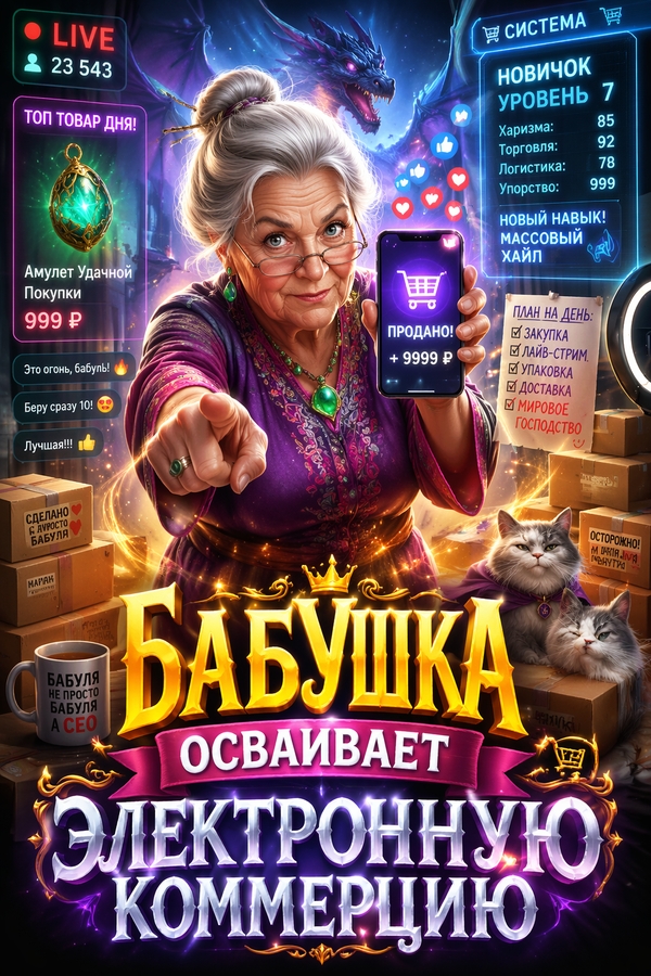 Бабушка осваивает электронную коммерцию - обложка ранобэ читать онлайн