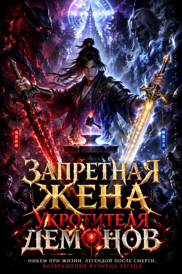 Запретная жена укротителя демонов - обложка ранобэ читать онлайн