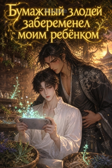 Бумажный злодей забеременел моим ребёнком - обкладинка ранобе читати онлайн