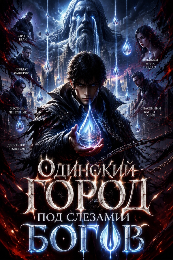 Одинокий город под слезами богов - обкладинка ранобе читати онлайн